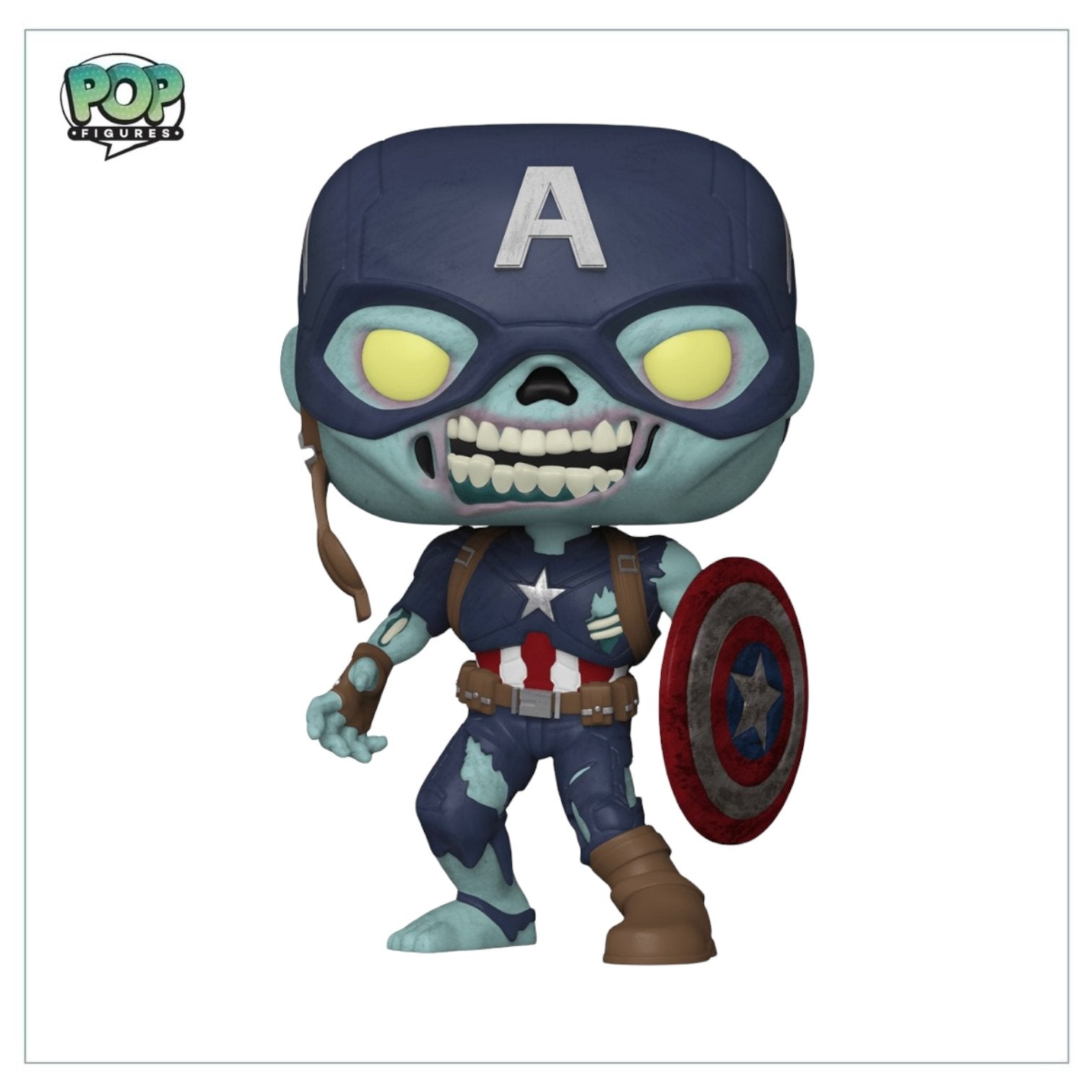 Zombie Captain America #949 Deluxe 10" Funko Pop! Marvel What If…? - GameStop Exclusive